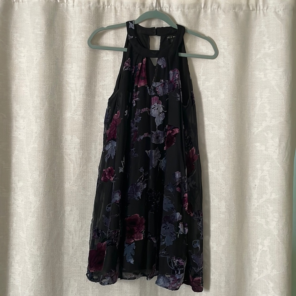 As U Wish high neck key hole mini dress Medium